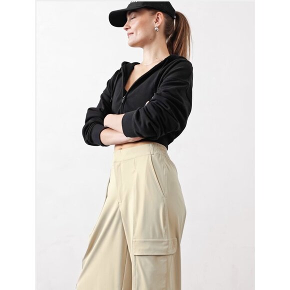 Athleta 4 Pinnacle Cargo Trouser Ecru Size 4 Regular - Picture 10 of 10